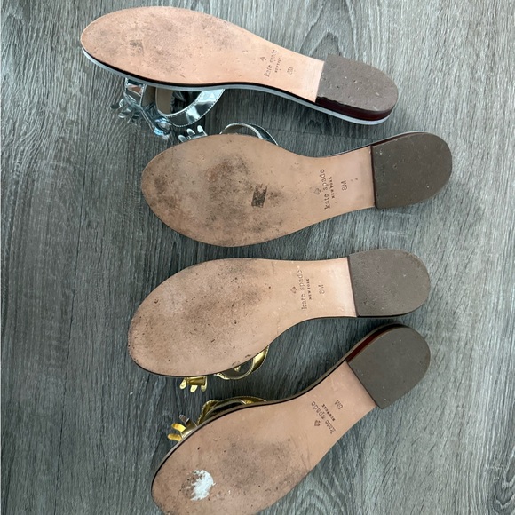 Kate Spade Silver and Gold Crab Sandals - Picture 4 of 4